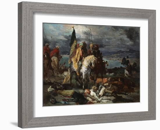 Saracens and Crusaders, 1841-51-Theodore Chasseriau-Framed Giclee Print