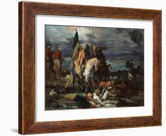 Saracens and Crusaders, 1841-51-Theodore Chasseriau-Framed Giclee Print