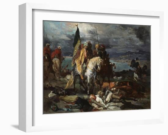 Saracens and Crusaders, 1841-51-Theodore Chasseriau-Framed Giclee Print