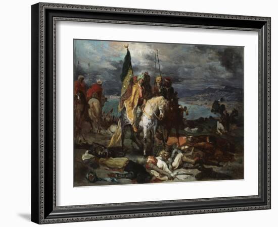 Saracens and Crusaders, 1841-51-Theodore Chasseriau-Framed Giclee Print