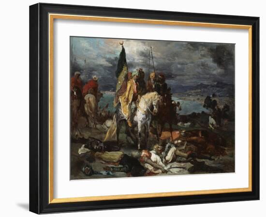 Saracens and Crusaders, 1841-51-Theodore Chasseriau-Framed Giclee Print