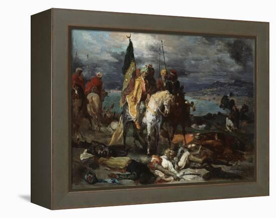 Saracens and Crusaders, 1841-51-Theodore Chasseriau-Framed Premier Image Canvas