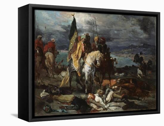 Saracens and Crusaders, 1841-51-Theodore Chasseriau-Framed Premier Image Canvas