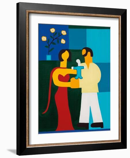 Sarah And Her Family-Cristina Rodriguez-Framed Giclee Print