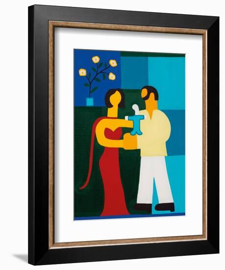 Sarah And Her Family-Cristina Rodriguez-Framed Giclee Print