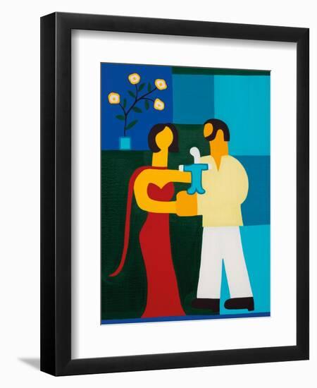 Sarah And Her Family-Cristina Rodriguez-Framed Giclee Print