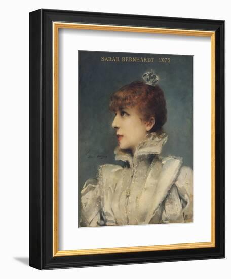 Sarah Bernhardt (1844-1923) 1875-Louise Abbema-Framed Giclee Print