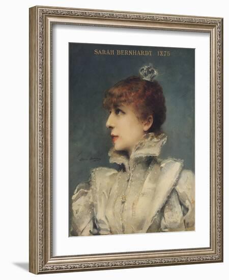 Sarah Bernhardt (1844-1923) 1875-Louise Abbema-Framed Giclee Print