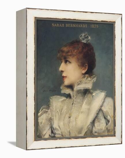 Sarah Bernhardt (1844-1923) 1875-Louise Abbema-Framed Premier Image Canvas