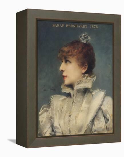 Sarah Bernhardt (1844-1923) 1875-Louise Abbema-Framed Premier Image Canvas