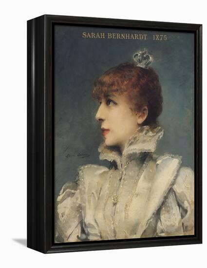 Sarah Bernhardt (1844-1923) 1875-Louise Abbema-Framed Premier Image Canvas