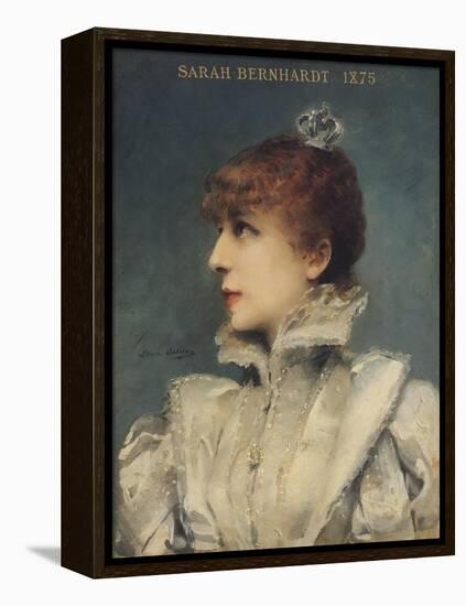 Sarah Bernhardt (1844-1923) 1875-Louise Abbema-Framed Premier Image Canvas