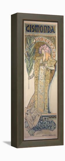 Sarah Bernhardt (1844-1923) as Gismonda at the Theatre De La Renaissance, 1894-Alphonse Mucha-Framed Premier Image Canvas