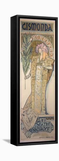 Sarah Bernhardt (1844-1923) as Gismonda at the Theatre De La Renaissance, 1894-Alphonse Mucha-Framed Premier Image Canvas