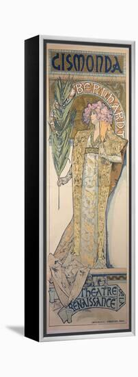 Sarah Bernhardt (1844-1923) as Gismonda at the Theatre De La Renaissance, 1894-Alphonse Mucha-Framed Premier Image Canvas