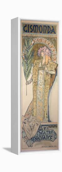 Sarah Bernhardt (1844-1923) as Gismonda at the Theatre De La Renaissance, 1894-Alphonse Mucha-Framed Premier Image Canvas