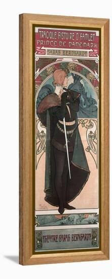 Sarah Bernhardt (1844-1923) as Hamlet at the Theatre Sarah Bernhardt, 1899-Alphonse Mucha-Framed Premier Image Canvas