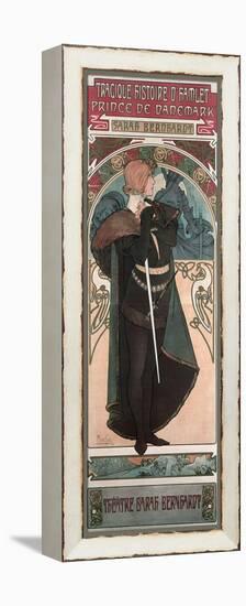 Sarah Bernhardt (1844-1923) as Hamlet at the Theatre Sarah Bernhardt, 1899-Alphonse Mucha-Framed Premier Image Canvas