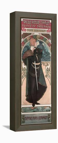 Sarah Bernhardt (1844-1923) as Hamlet at the Theatre Sarah Bernhardt, 1899-Alphonse Mucha-Framed Premier Image Canvas