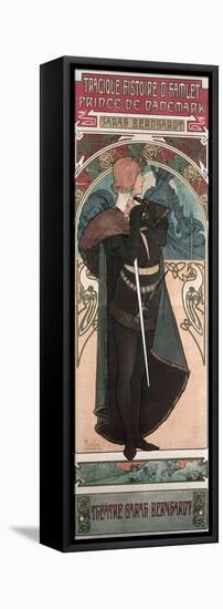 Sarah Bernhardt (1844-1923) as Hamlet at the Theatre Sarah Bernhardt, 1899-Alphonse Mucha-Framed Premier Image Canvas