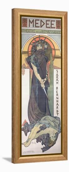 Sarah Bernhardt (1844-1923) as Medee at the Theatre De La Renaissance, 1898-Alphonse Mucha-Framed Premier Image Canvas