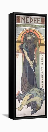 Sarah Bernhardt (1844-1923) as Medee at the Theatre De La Renaissance, 1898-Alphonse Mucha-Framed Premier Image Canvas