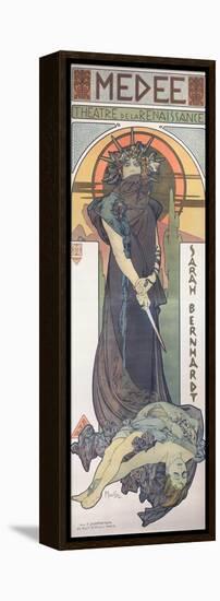 Sarah Bernhardt (1844-1923) as Medee at the Theatre De La Renaissance, 1898-Alphonse Mucha-Framed Premier Image Canvas