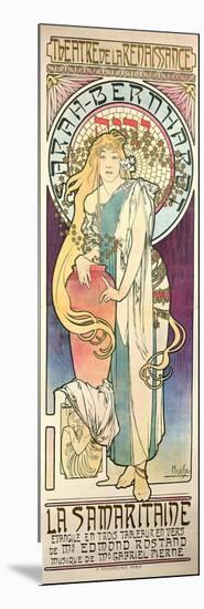 Sarah Bernhardt (1844-1923) in 'La Samaritaine' at the Theatre De La Renaissance, 1897-Alphonse Mucha-Mounted Premium Giclee Print