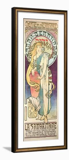 Sarah Bernhardt (1844-1923) in 'La Samaritaine' at the Theatre De La Renaissance, 1897-Alphonse Mucha-Framed Giclee Print