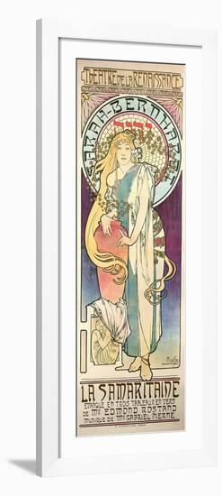 Sarah Bernhardt (1844-1923) in 'La Samaritaine' at the Theatre De La Renaissance, 1897-Alphonse Mucha-Framed Giclee Print