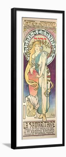 Sarah Bernhardt (1844-1923) in 'La Samaritaine' at the Theatre De La Renaissance, 1897-Alphonse Mucha-Framed Giclee Print