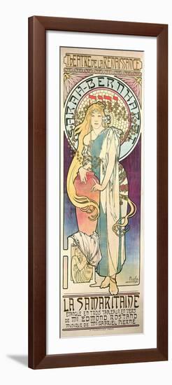 Sarah Bernhardt (1844-1923) in 'La Samaritaine' at the Theatre De La Renaissance, 1897-Alphonse Mucha-Framed Giclee Print