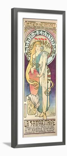 Sarah Bernhardt (1844-1923) in 'La Samaritaine' at the Theatre De La Renaissance, 1897-Alphonse Mucha-Framed Giclee Print