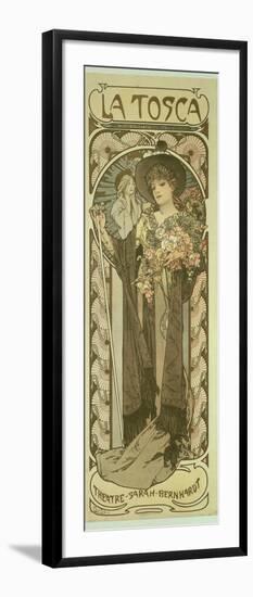 Sarah Bernhardt (1844-1923) in 'La Tosca', at the Theatre De La Renaissance, 1898-Alphonse Mucha-Framed Giclee Print