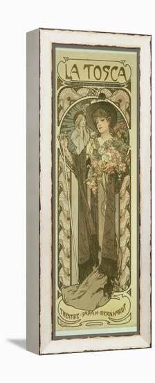 Sarah Bernhardt (1844-1923) in 'La Tosca', at the Theatre De La Renaissance, 1898-Alphonse Mucha-Framed Premier Image Canvas