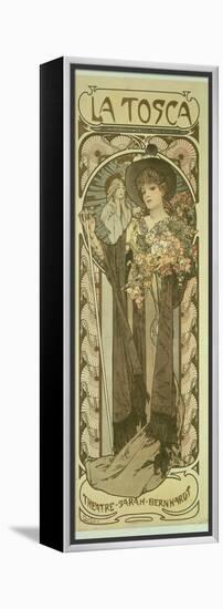 Sarah Bernhardt (1844-1923) in 'La Tosca', at the Theatre De La Renaissance, 1898-Alphonse Mucha-Framed Premier Image Canvas