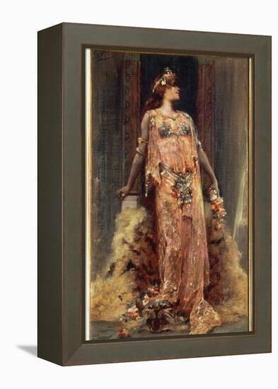 Sarah Bernhardt (1844-1923) in the Role of Cleopatra-Georges Clairin-Framed Premier Image Canvas