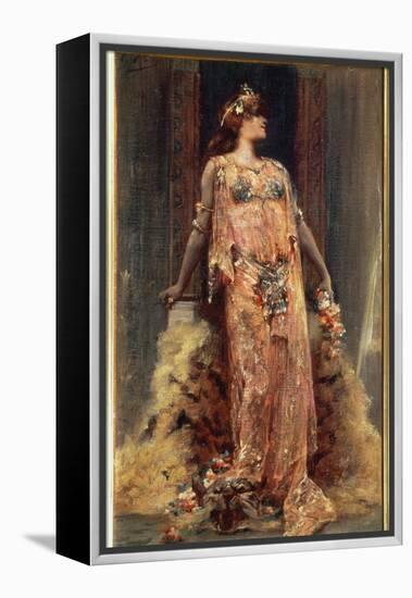 Sarah Bernhardt (1844-1923) in the Role of Cleopatra-Georges Clairin-Framed Premier Image Canvas