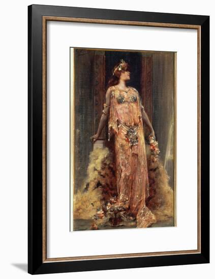 Sarah Bernhardt (1844-1923) in the Role of Cleopatra-Georges Clairin-Framed Giclee Print