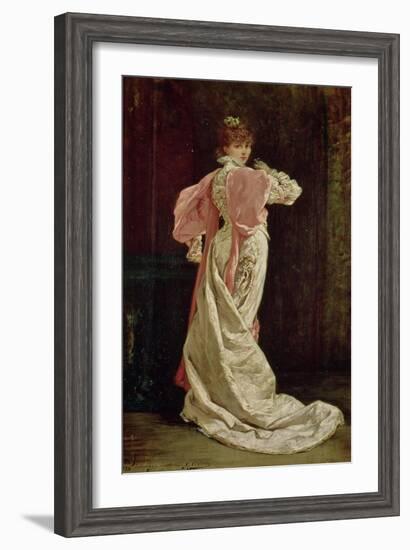 Sarah Bernhardt (1844-1923) in the Role of the Queen in "Ruy Blas" by Victor Hugo, 1879-Georges Clairin-Framed Giclee Print