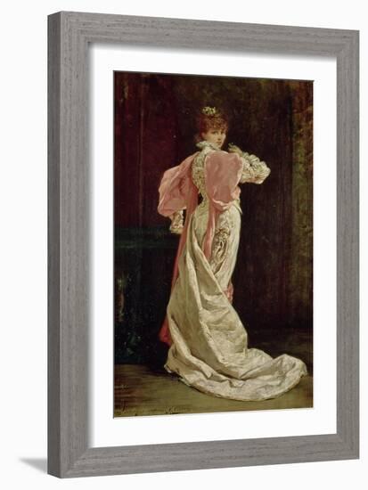 Sarah Bernhardt (1844-1923) in the Role of the Queen in "Ruy Blas" by Victor Hugo, 1879-Georges Clairin-Framed Giclee Print