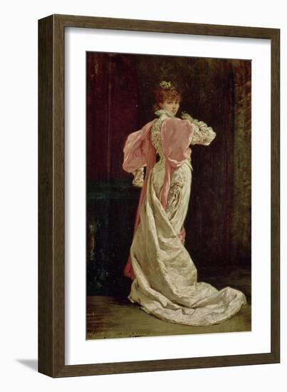 Sarah Bernhardt (1844-1923) in the Role of the Queen in "Ruy Blas" by Victor Hugo, 1879-Georges Clairin-Framed Giclee Print