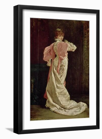 Sarah Bernhardt (1844-1923) in the Role of the Queen in "Ruy Blas" by Victor Hugo, 1879-Georges Clairin-Framed Giclee Print