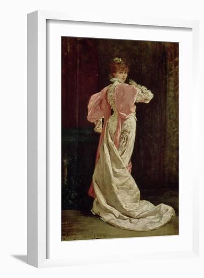 Sarah Bernhardt (1844-1923) in the Role of the Queen in "Ruy Blas" by Victor Hugo, 1879-Georges Clairin-Framed Giclee Print