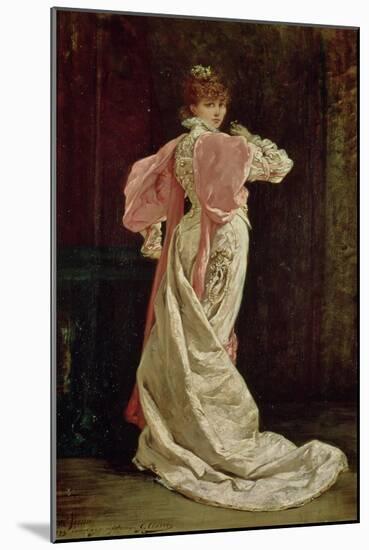 Sarah Bernhardt (1844-1923) in the Role of the Queen in "Ruy Blas" by Victor Hugo, 1879-Georges Clairin-Mounted Giclee Print