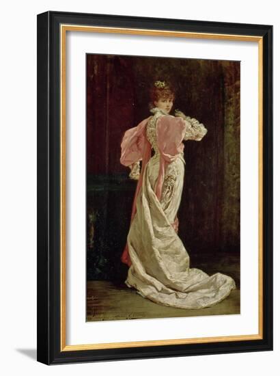 Sarah Bernhardt (1844-1923) in the Role of the Queen in "Ruy Blas" by Victor Hugo, 1879-Georges Clairin-Framed Giclee Print