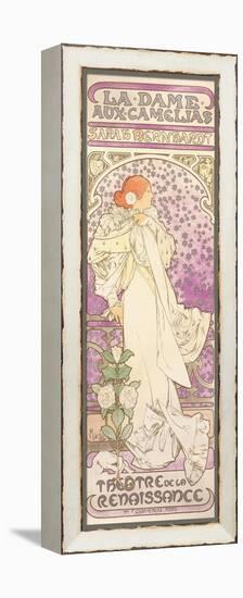 Sarah Bernhardt (1844-1923), La Dame Aux Camelias, at the Theatre De La Renaissance, 1896-Alphonse Mucha-Framed Premier Image Canvas