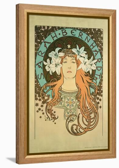 Sarah Bernhardt (1844-1923) La Plume, 1896-Alphonse Mucha-Framed Premier Image Canvas