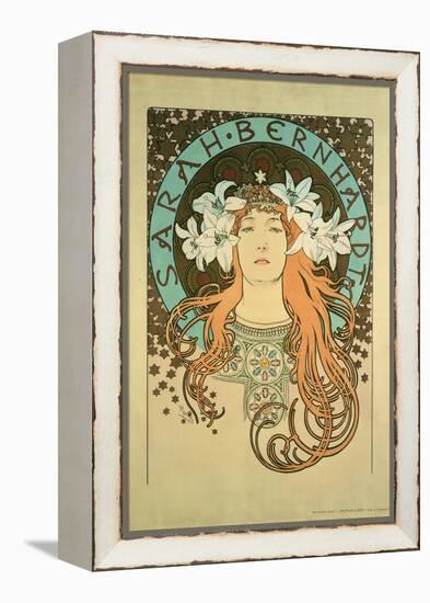 Sarah Bernhardt (1844-1923) La Plume, 1896-Alphonse Mucha-Framed Premier Image Canvas