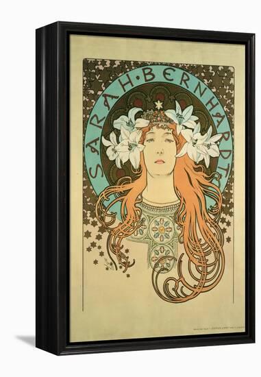 Sarah Bernhardt (1844-1923) La Plume, 1896-Alphonse Mucha-Framed Premier Image Canvas